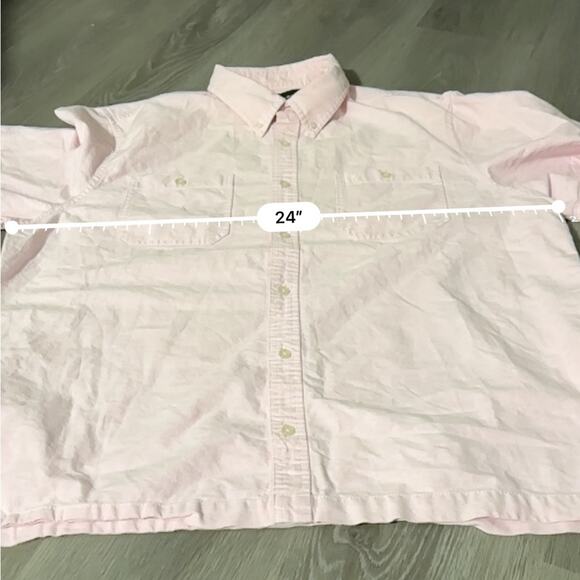 Calvin Klein Men's Light Pink Short Sleeve Button Down Shirt Size XL - Picture 7 of 8